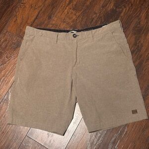 Billabong Shorts Crossfire Submersible Mens 38 Brown Quick Dry Stretch Hybrid